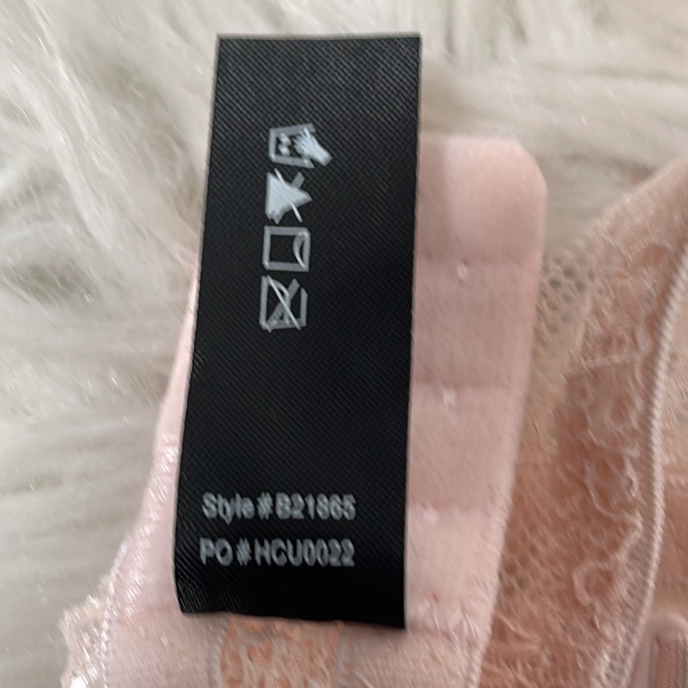 RENE ROFE Light Pink With Lace Lingerie Bra Size 36C - Picture 4 of 4